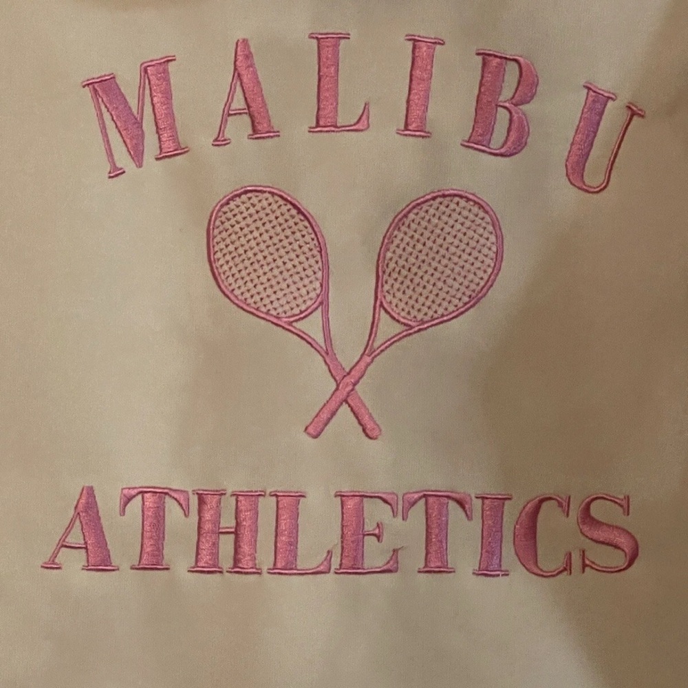 M Malibu Athletics Tennis Women’s Full Zip Hoodie Jacket In Good State Brand NEW